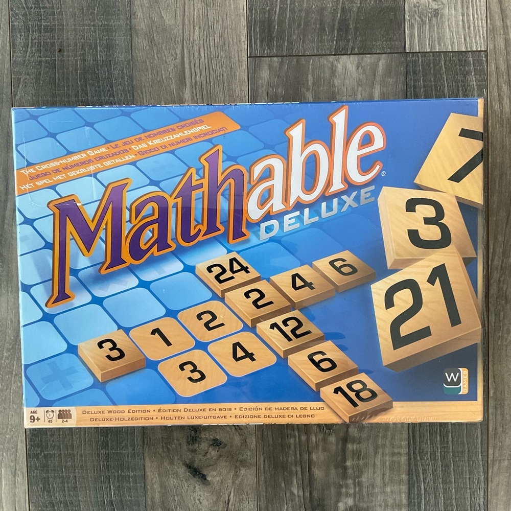 NEW Mathable Deluxe Wood Edition Cross Number Educational Math Game Wooky Sealed